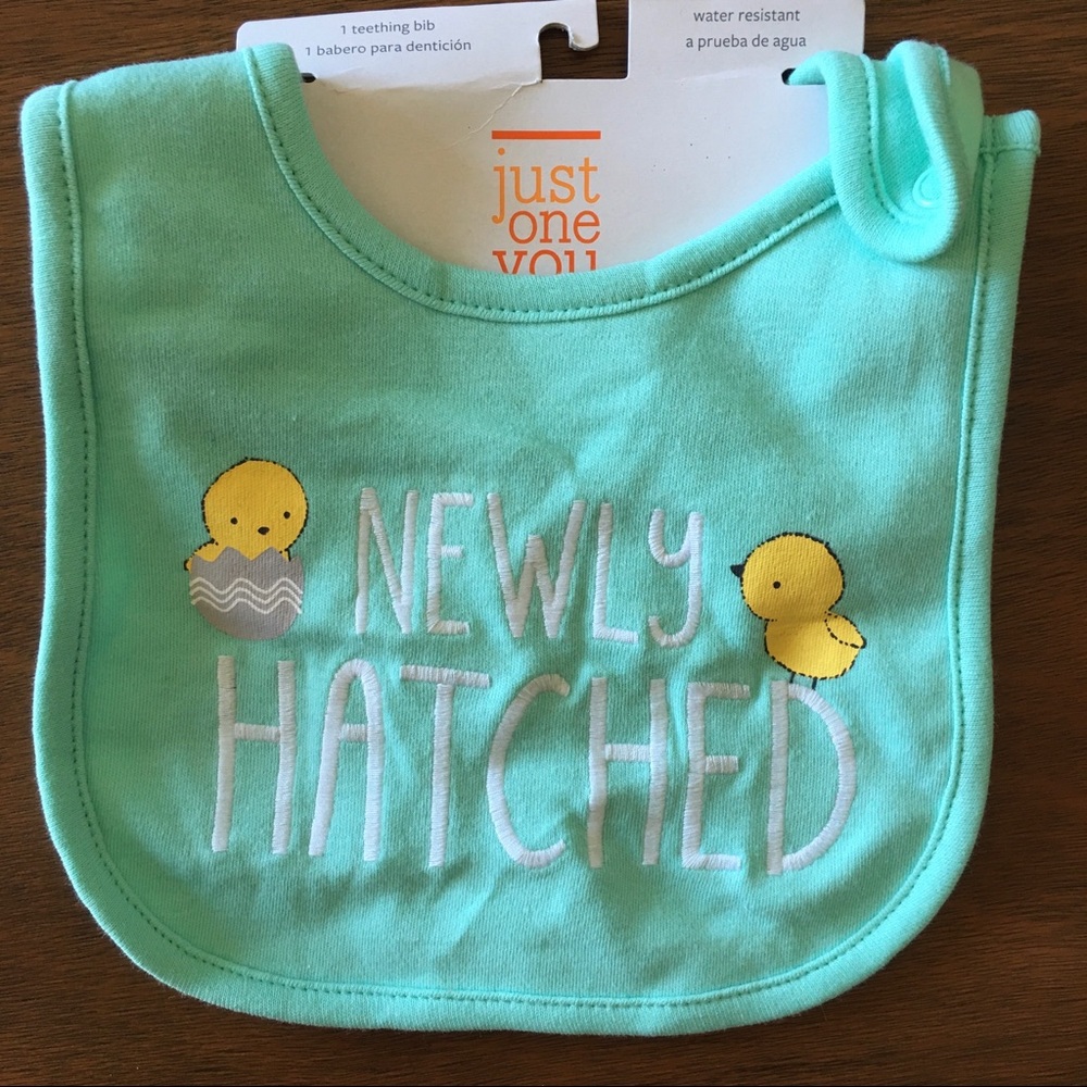 Newly hatched bib, perfect for Easter